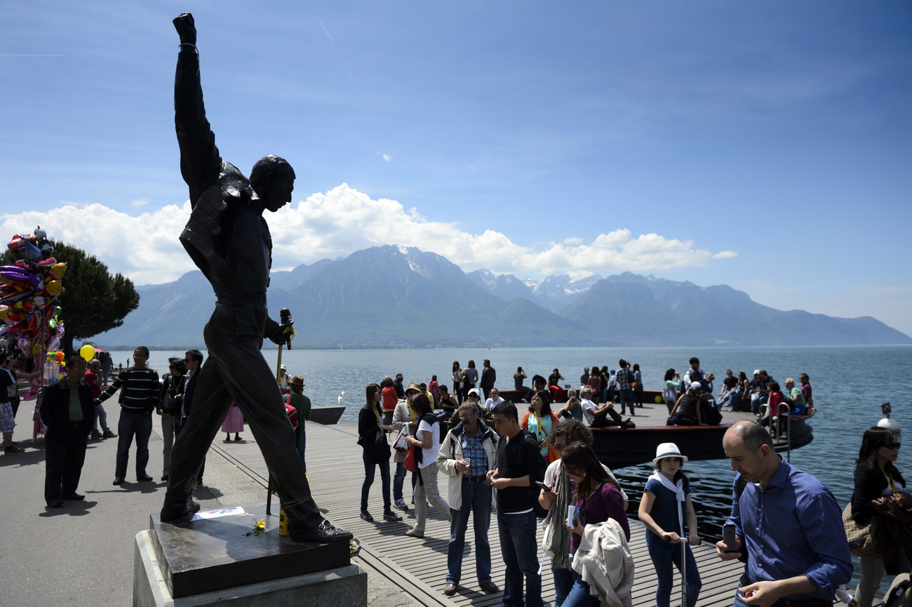 Freddie Mercury statue in Montreux